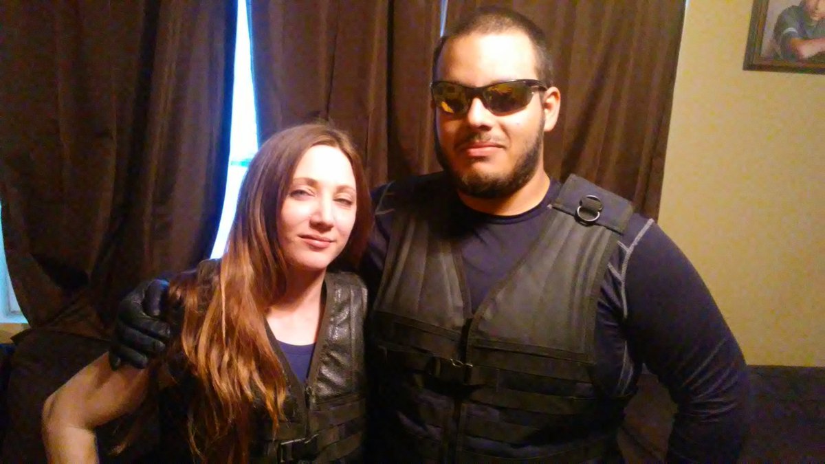 AlexMActor's tweet photo. I had a very fun time filming with this talented and beautiful actress again. Look at that a Garcia/Garcia 2 cast reunion ๐ ๐
#ThePreyMovie #shortfilm #tucsonfilm #actorslife #aztalent #actor #actionstar
@officiallyaless @AlexMActor https://t.co/x75IRV6jcy