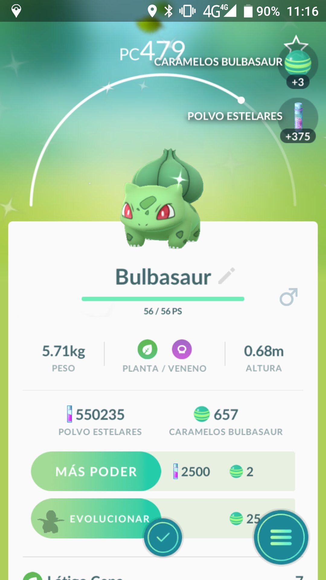 GO Hub España on X: Bulbasaur Normal/Shiny / X