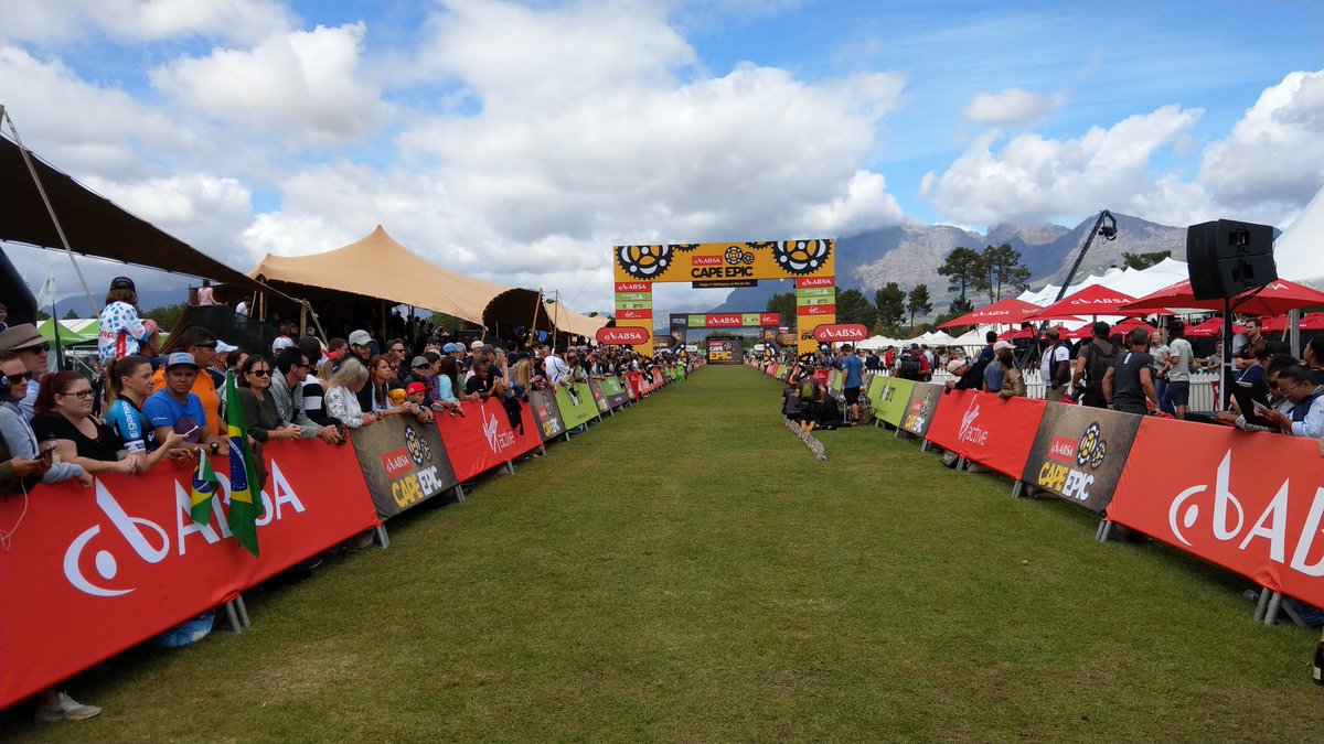 The finish line awaits. #TeamMeerendalCBC <a href="/CapeEpic/">capeepic</a> <a href="/CapeBrewingCo/">Cape Brewing Co.</a>