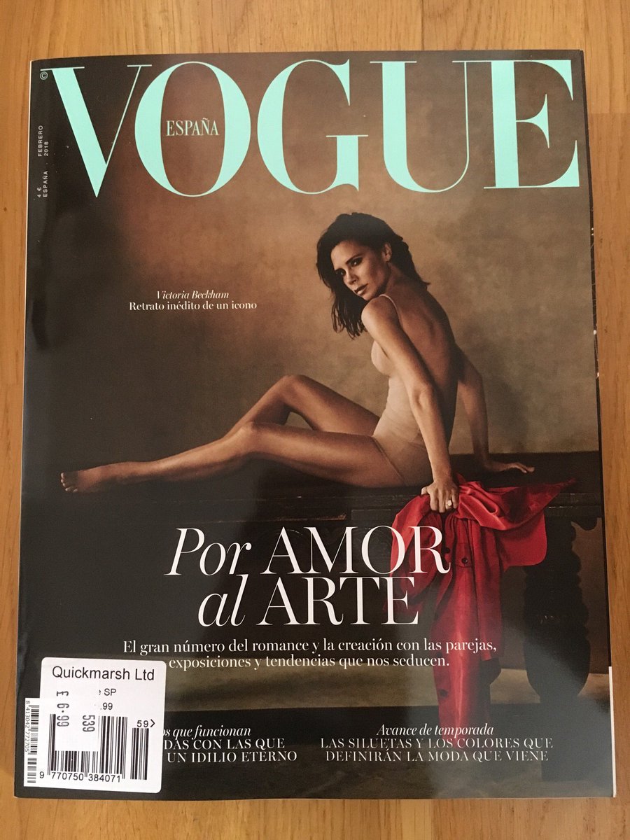 v_c_beckham's tweet photo. @victoriabeckham #VBArt 64. Yes, Happy Anniversary @VogueSpain #vogue30 https://t.co/uIYieRrdMO