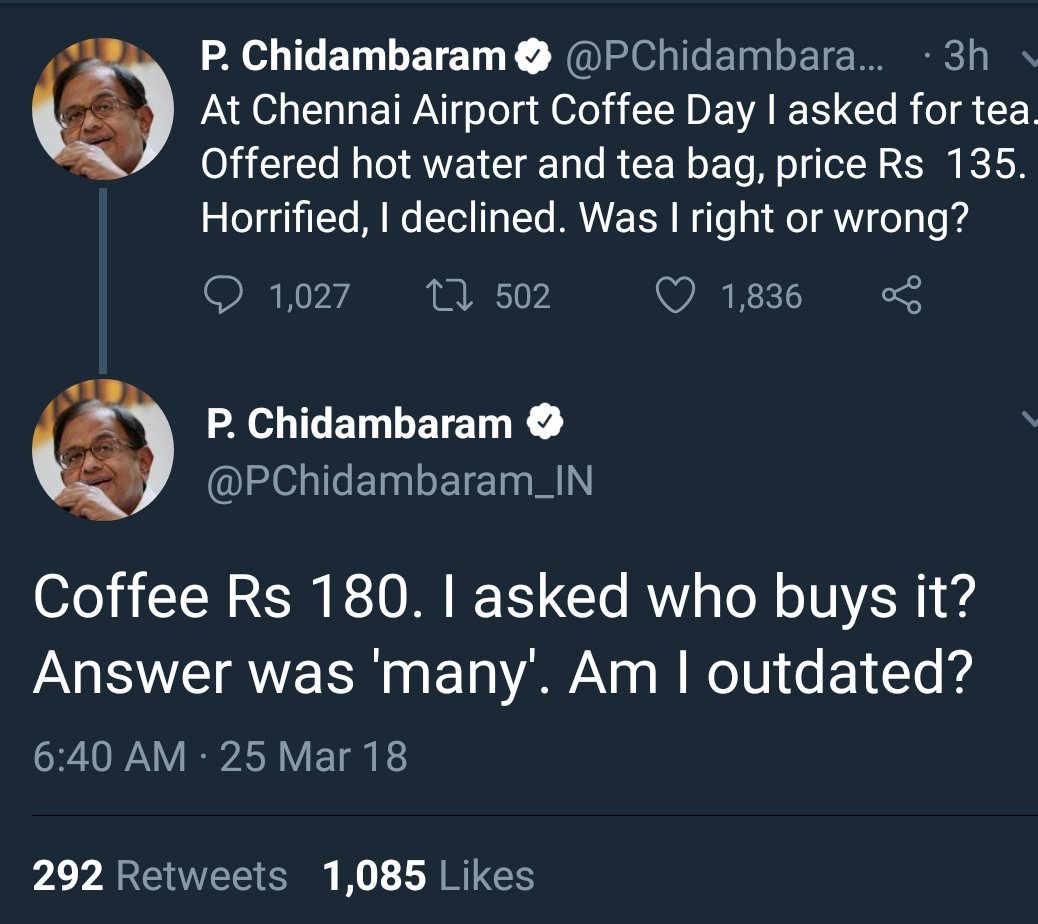 Ace_Of_Pace's tweet photo. If you ever wanted to know just how disconnected Indian politicians are from the everyday lives of Indians in general, look no further. This man was Finance minister of our country. https://t.co/QQzYiJ3mA2