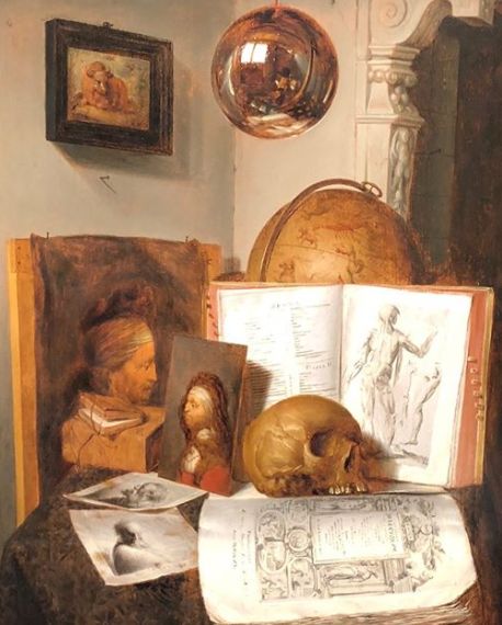 RembrandtsRoom's tweet image. The painter in the painting.