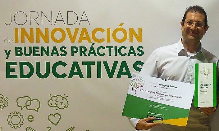 FranciscoGonGal's tweet photo. Resumen de mi paso por #InnovaEx2018 y recogida del #PremioJoaquínSama. Un día de los que no se olvidan. 😀
https://t.co/U9T0ZPuJoi https://t.co/sFwvSBagSW