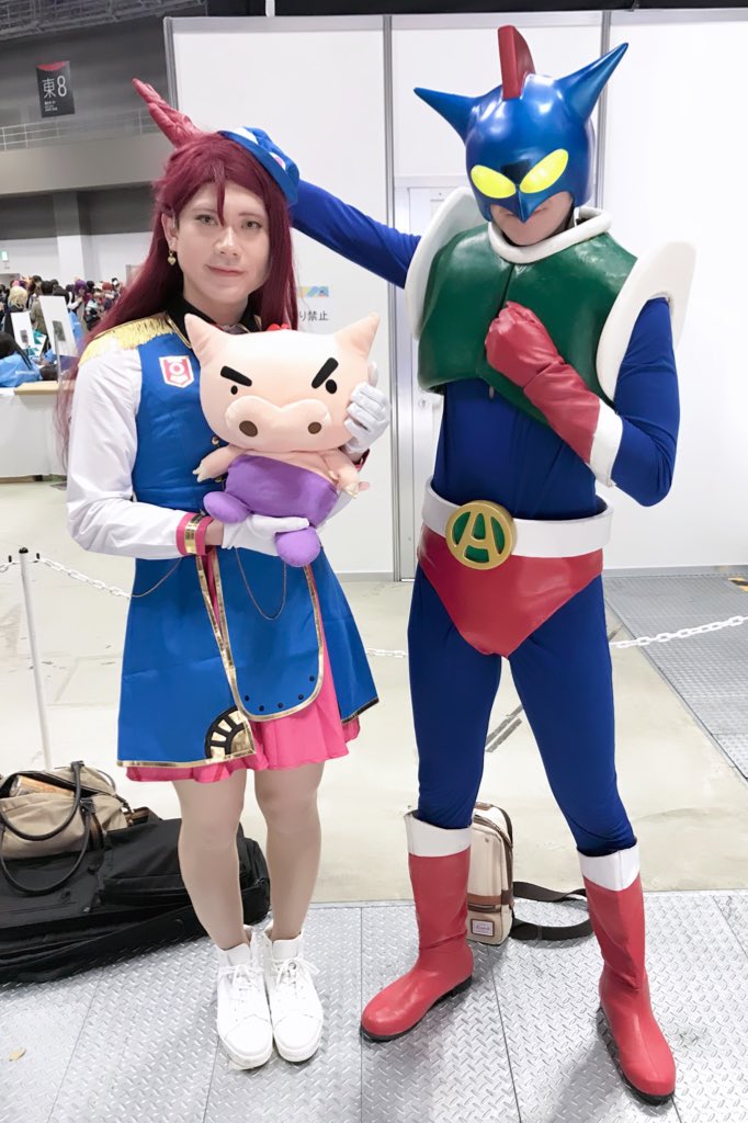 Harry در توییتر クレヨンしんちゃんの アクション仮面もいました 一緒に写真撮りました アニメジャパン アニメジャパンコスプレ 桜内 アクション仮面