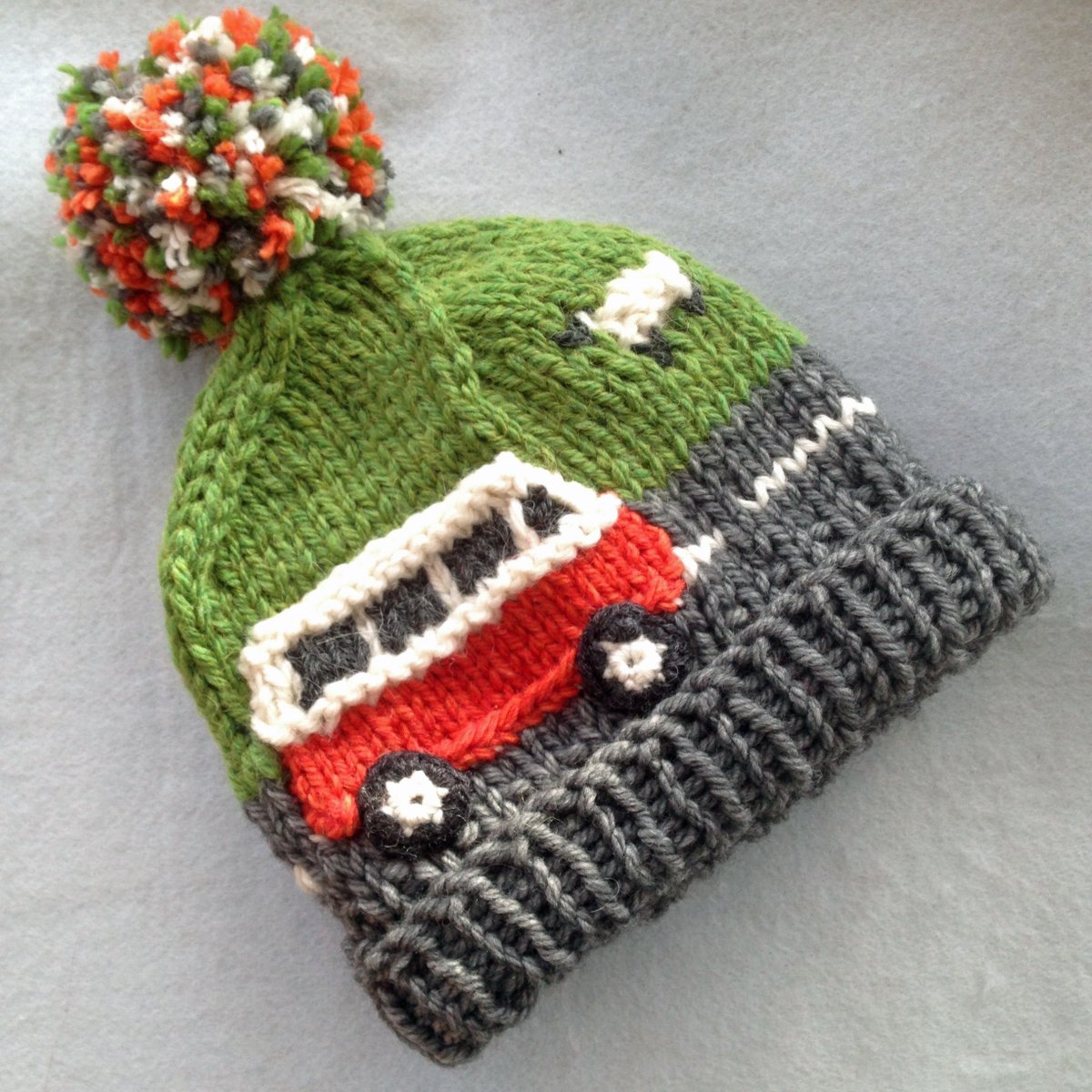 SlightlySheepy's tweet photo. The Campervan Bobble knitting pattern is now available as a download via our website: https://t.co/NBVHH5XvX3…/knitting-patterns 
Please re-tweet if you like it :) https://t.co/A7bZOd4gtA