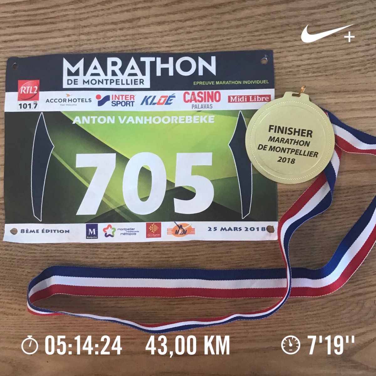 VNRB_'s tweet photo. Voila Premier Marathon Terminé !
L’objectif était avant tout de le terminer et de me jauger en compétition officielle, et il y a du boulot encore 🏃‍♂️
#nrc nike #montpellier #marathon #objectif #entrainement #run #running #spartan #spartanrace #languedocroussillon #france https://t.co/1OIV3sHD06