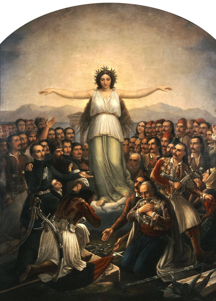 moodhacker's tweet photo. #Greece The Grateful, the Historic #GreekIndependence Symbolic Painting, that Tsipras Moved Away from his Office https://t.co/uAP9g6bj28 https://t.co/2QJh6vf1PJ