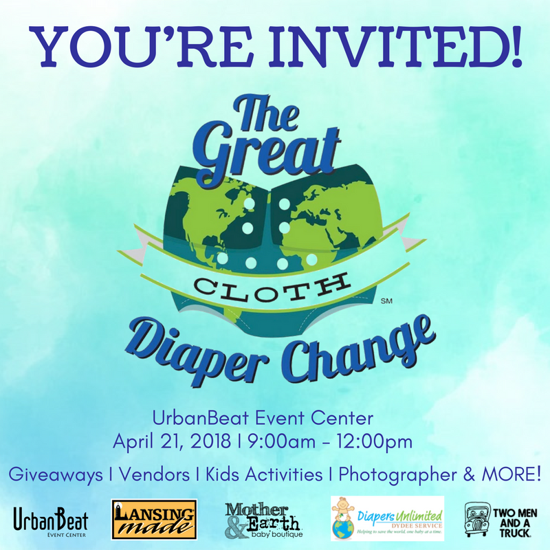 MotherandEarth's tweet photo. Whether you cloth diaper or not this is a great family friendly, community event and we CAN'T WAIT to see you there! We have awesome vendors lined up and fun activities planned for everyone! See you April 21st! #GCDC2018 #mebblansing #mebbGCDC18 https://t.co/hphtfkF1Hz