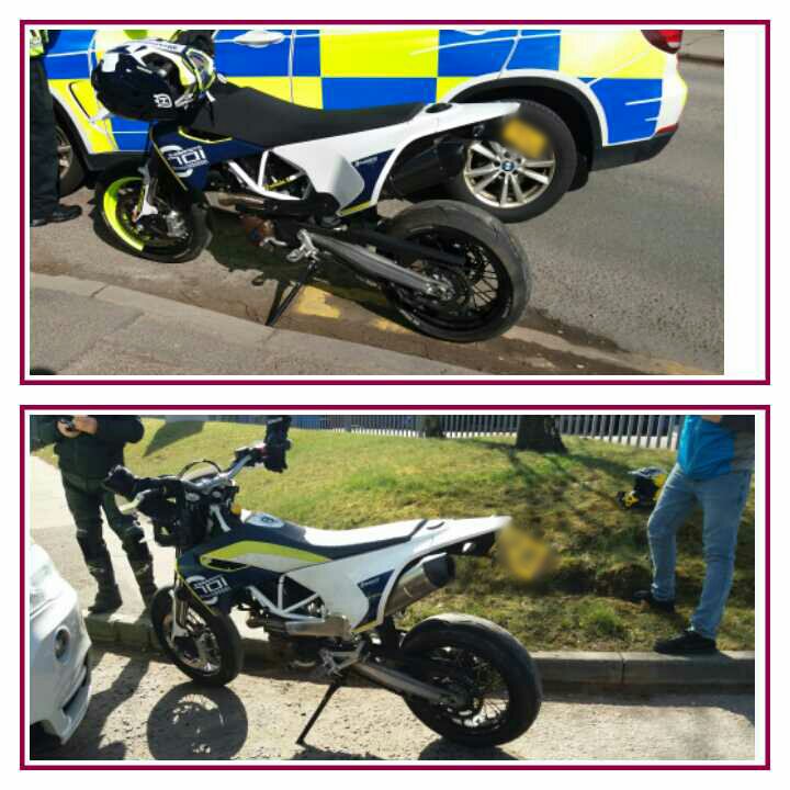 gmptraffic's tweet photo. Cromwell Road, Salford

Dont ride like an idiot and pull wheelies down the road

both stopped nd issued TOR`s &amp; given Section 59 Warnings https://t.co/muyC2uRbux