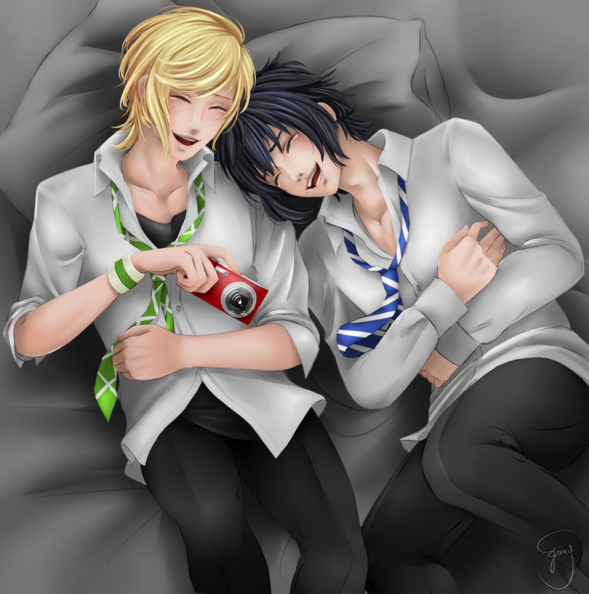 Emy_san_arts's tweet photo. Commission done for @promptosunshine ♥

#promptis #NoctisLucisCaelum #PromptoArgentum #BrotherhoodFinalFantasyXV #FFXV #FF15 #FinalFantasyXV #FinalFantasy15 https://t.co/5B6tYFJhTS