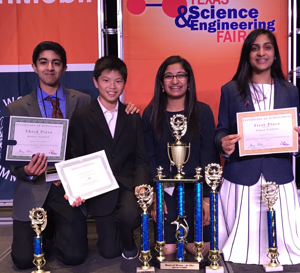 CowleyTeacher's tweet photo. Congrats to our Otto Scientists at State Science Fair! #PISDsciencefair @ottobobcats #ottobobcats https://t.co/MXfWSnZDbI