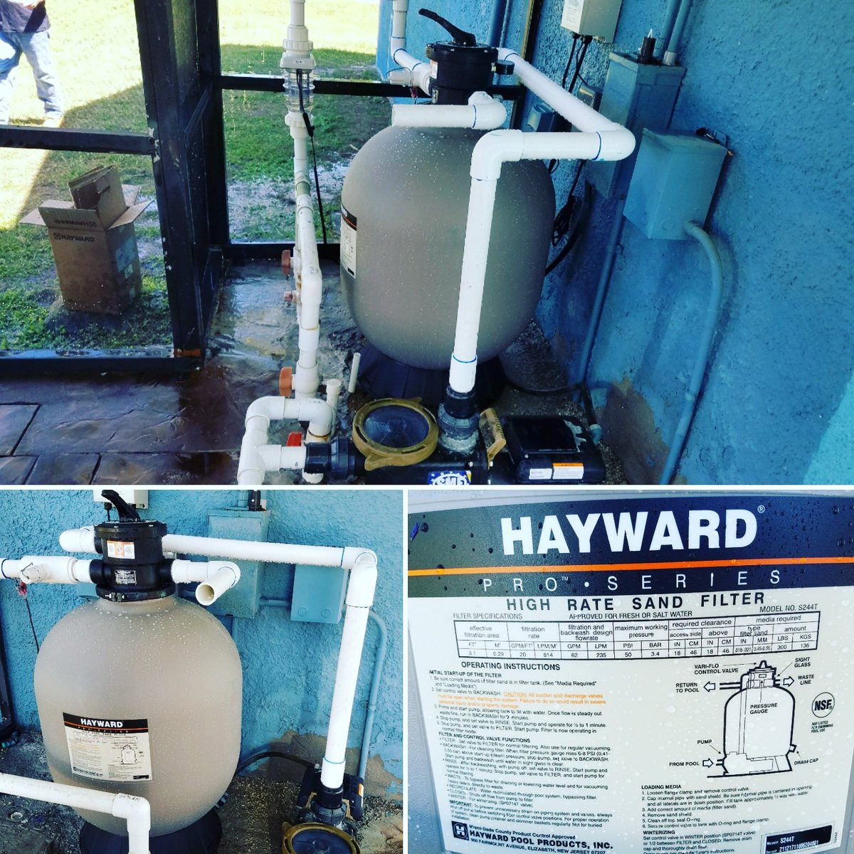 FLPoolServices's tweet image. New Hayward High Rate Sand Filter Pro Series with Zeo Brite Material!!! 
You Choose... We Care!