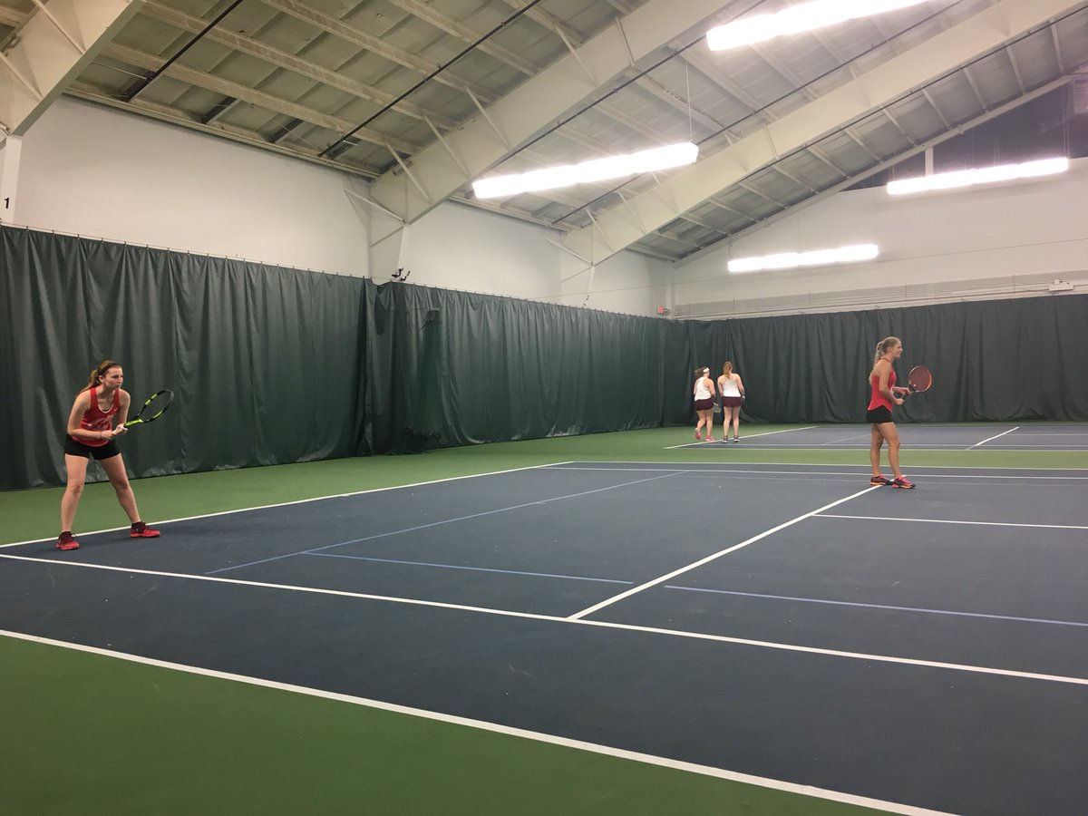 I spy with my little eye <a href="/mvptennis16/">Olivia Keelin</a> @tenniswolf1997 starting off doubles for @MSUMTennis