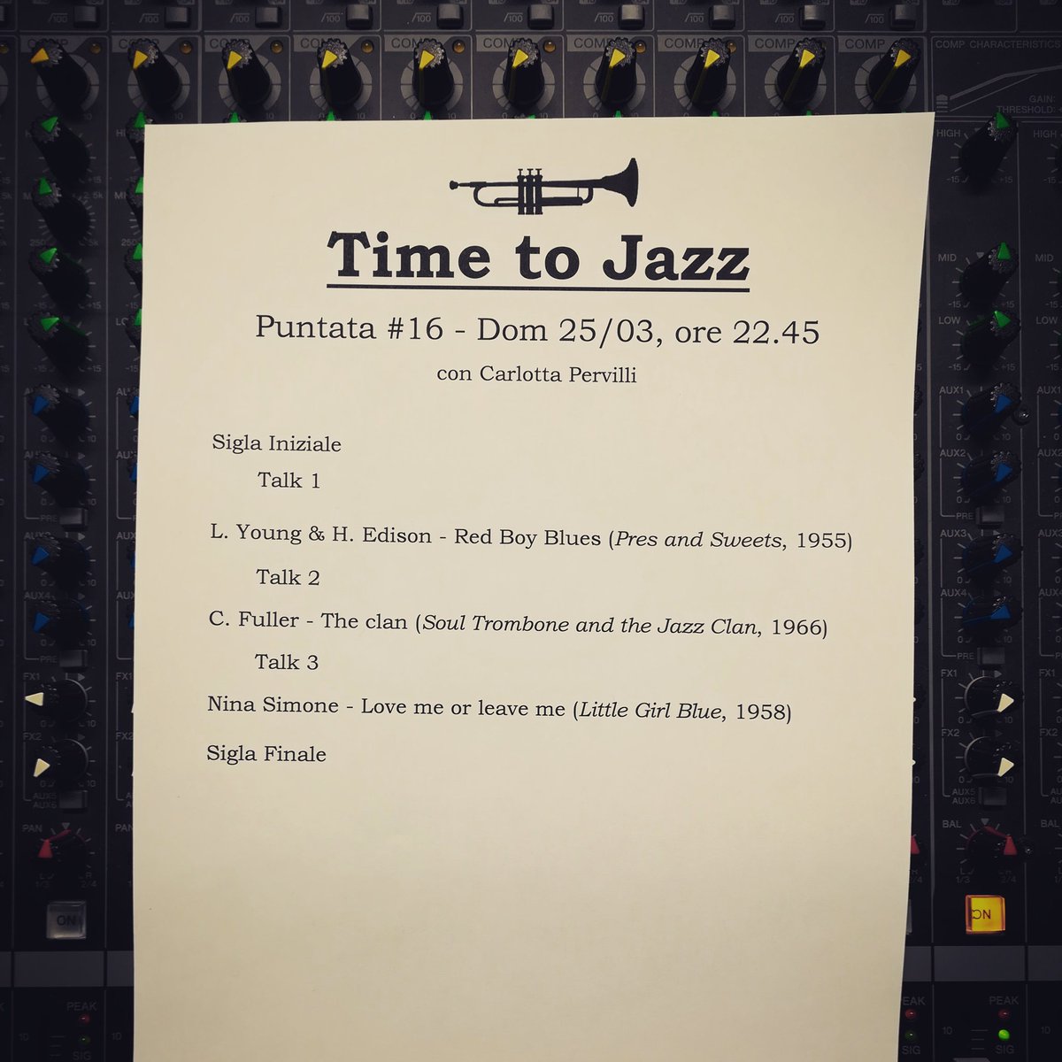 revolutionparma's tweet photo. Aspettando le 22.45 su https://t.co/SOyvoSfX1r per la puntata #16 di #TimetoJazz, il programma di audioletture estratte da "New Thing" di @Wu_Ming_Foundt
(Si ringrazia @LaBlera per la collaborazione) https://t.co/s2whpQxeoJ