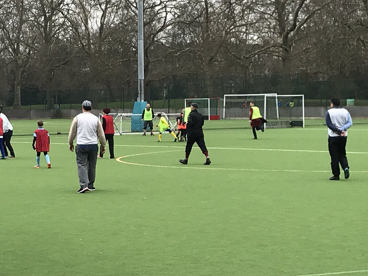 Football underway celebrating first game held in Battersea Park 1864. The Ball 2018 #theball #spiritoffootball #Battersea Park