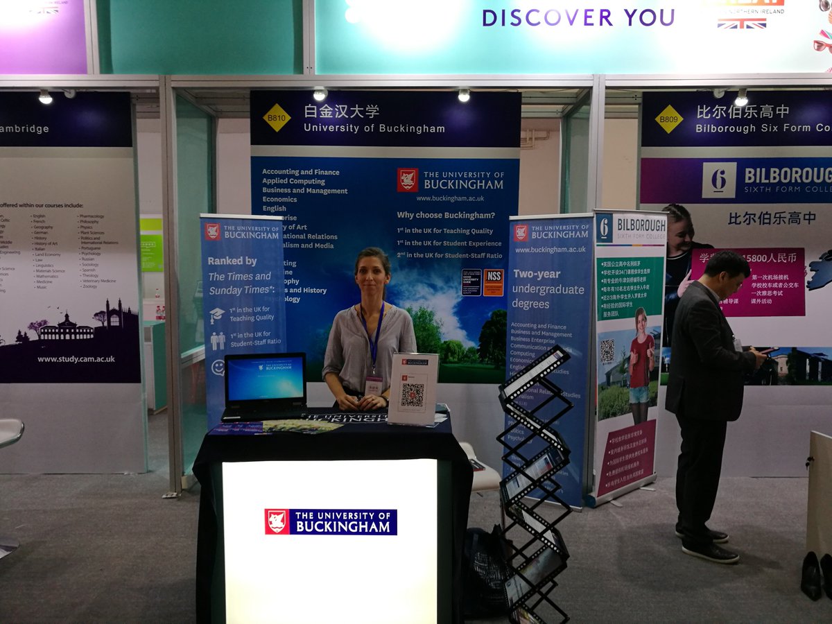 UniOfBuckingham's tweet photo. Come and meet John and Marianne at the #CIEET fairs in Beijing, Chengdu, Shanghai and Guangzhou: https://t.co/vxY0DCjcHa #TwoYearDegree #TEFGold #TopforTeachingQuality https://t.co/1fFJt9qnhy
