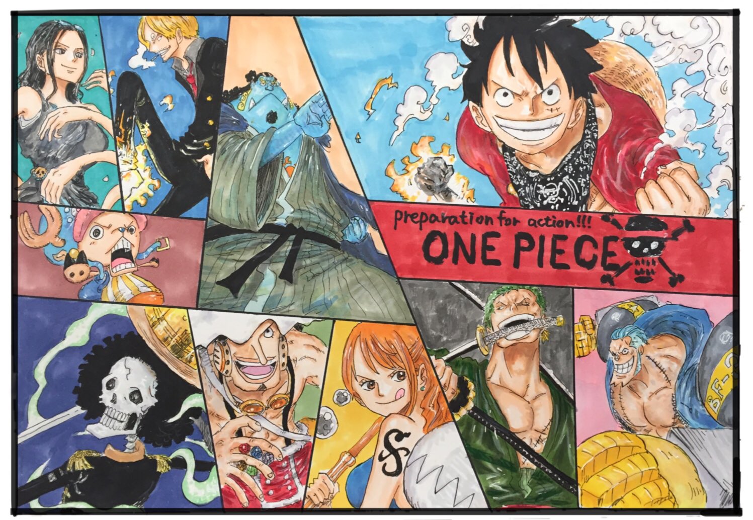 ブバルディア 麦わらの一味とジンベエ