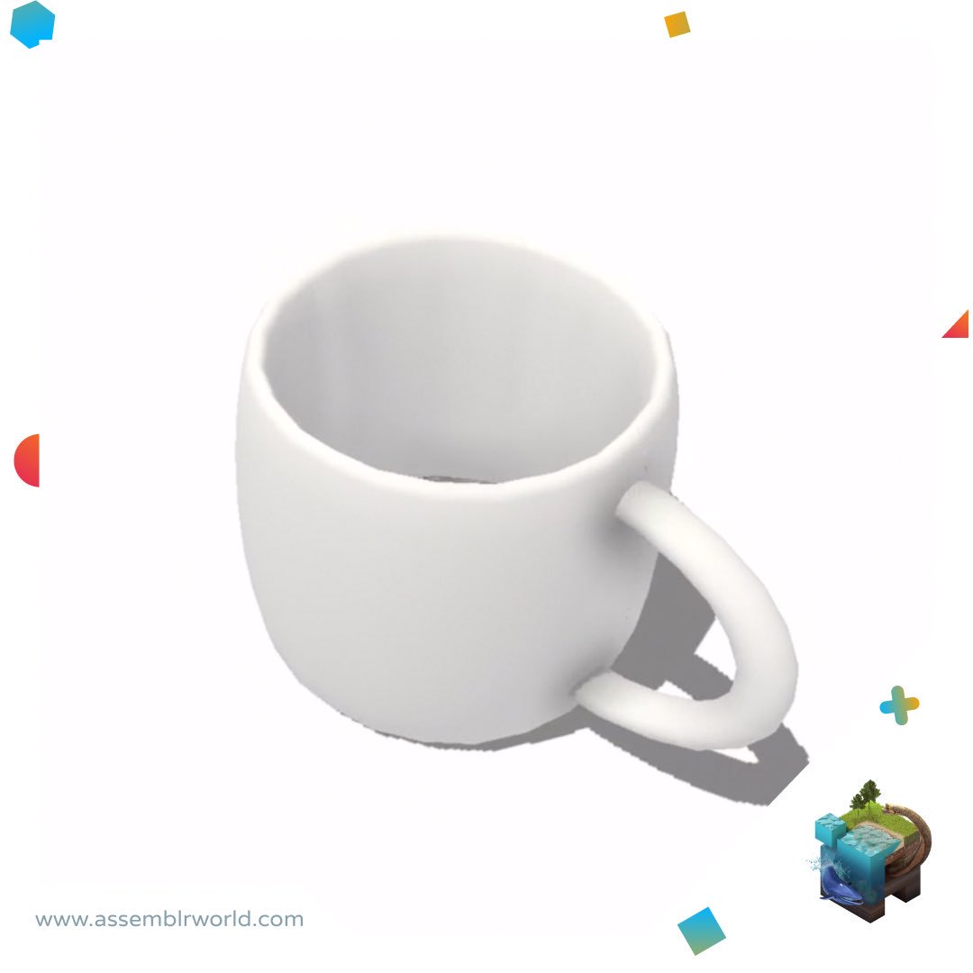assemblrworld's tweet photo. This mug was created using basic geometrical shapes. Can you create your own mug using basic shapes? Tag us and get featured!

#madewithassemblr #assemblr #assemblrapp #assemblrworld
#ARKIT #ARCORE #3D #platform #ARplatform #sandbox #mug https://t.co/2brQA2fEBC