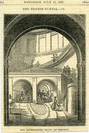 Marc Brunel's Thames Tunnel opened #onthsday 1843 under the River Thames. You can still travel through it as it is now part of the East London Line.