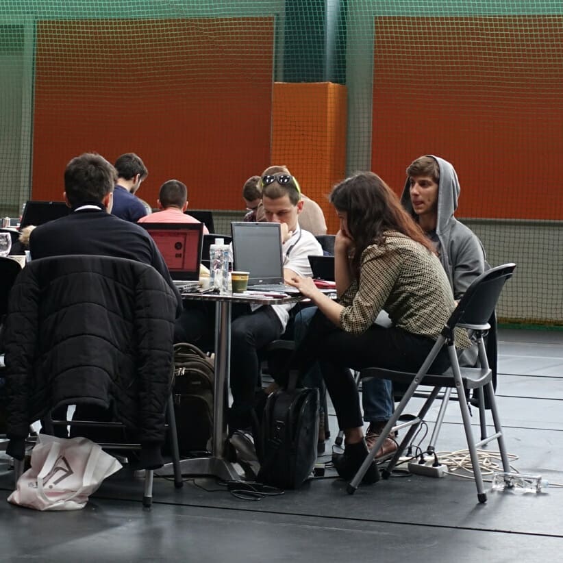 annaradulovski's tweet photo. #HackAUBG in action π»ππ¦βΊ @CodingGirlsCom @Segments @triointeractive https://t.co/Hvq9wIcRzg