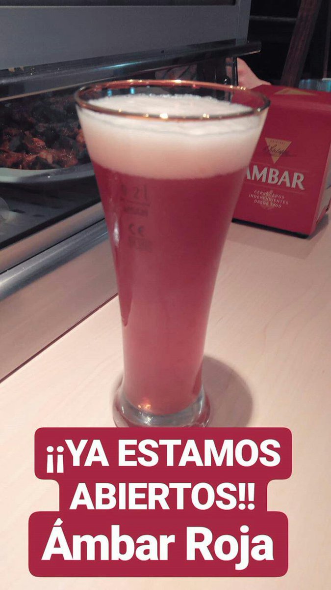 Dicen que en #DomingoDeRamos o estrenas algo o se te caen las manos... ¡estrena una Ámbar Roja en #ElFogondeTelmo 🍺! ¿No la has probado todavía?