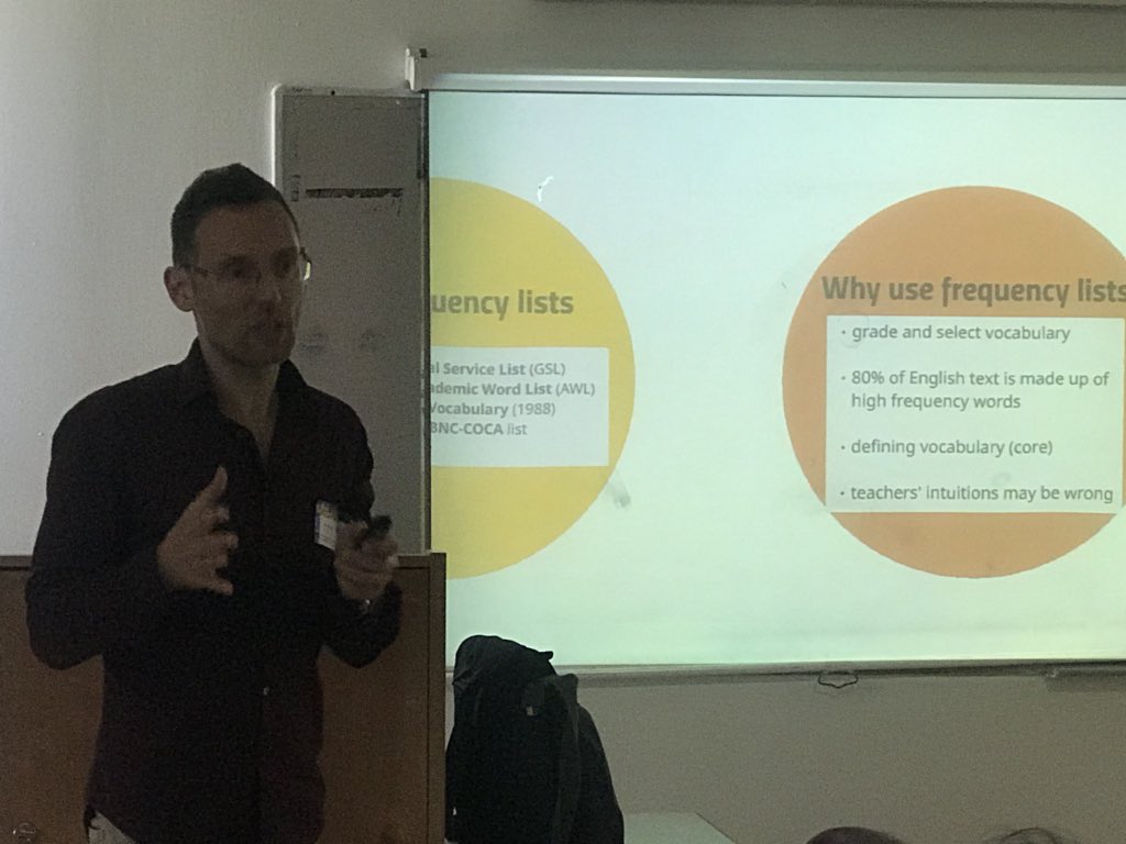 JaneCohenEFL's tweet photo. Do some words matter more than others? @leoselivan says yes! #ETAI @IATEFL_LAMSIG @ELTchat @tefl https://t.co/bLsaYrcJ2q