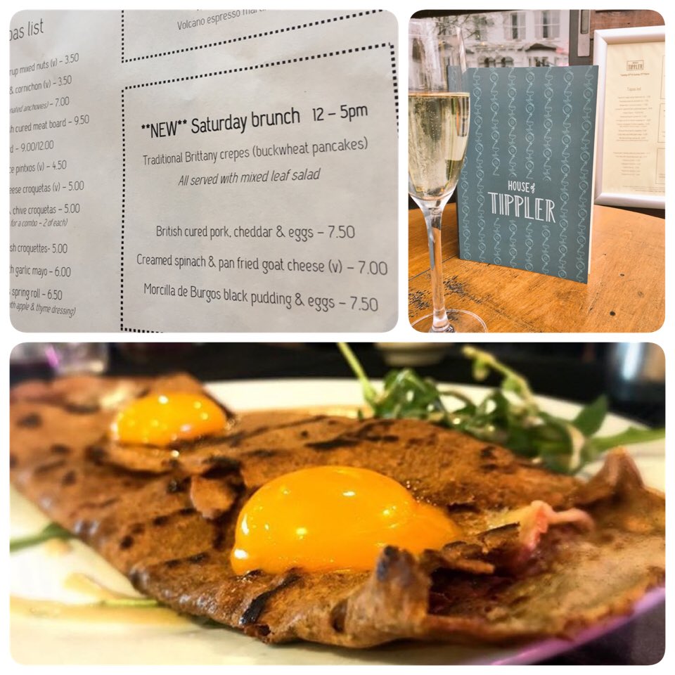 MrsTippler's tweet image. New brunch @House_Tippler #brittanycrepes by @PrettyTapas 🇫🇷😋 #brunch #dulwich