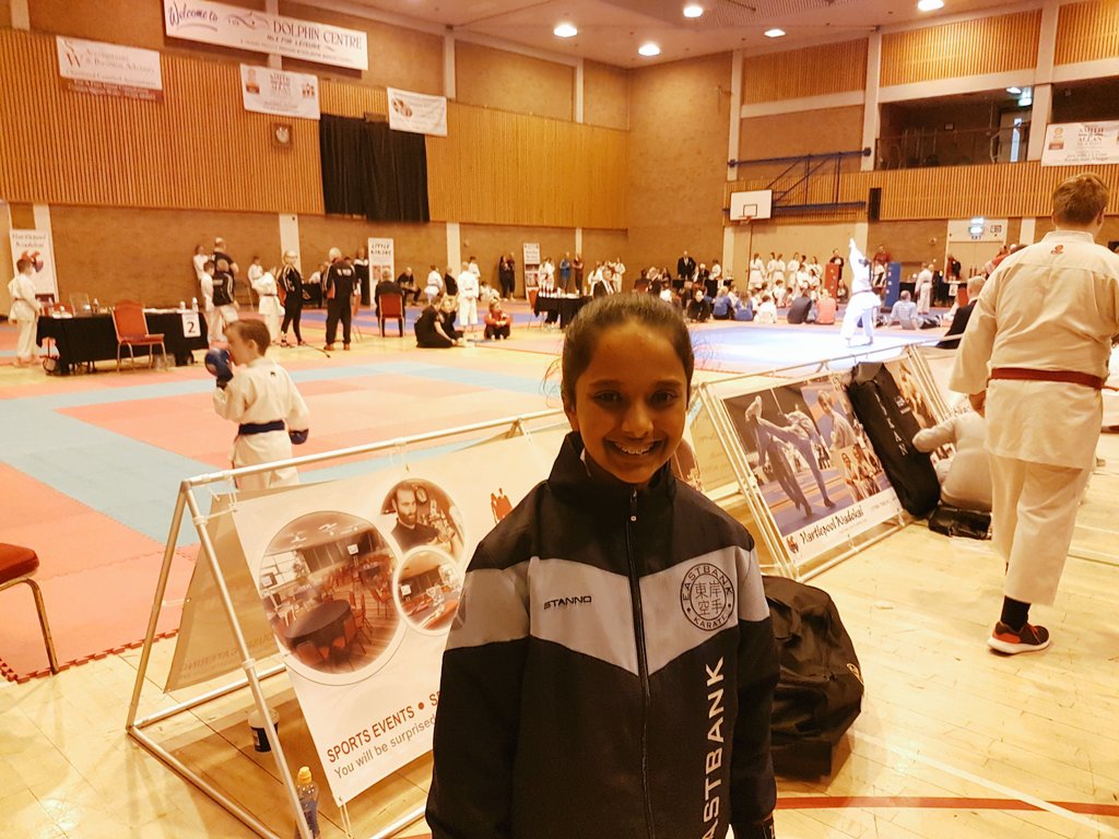 EastbankKarate's tweet photo. Anvi at Darlington, getting ready to go at the North East Open #weestar #weechamp #readytogo @Kelvinside1878 @anirpandit https://t.co/NIoL8jPvgO