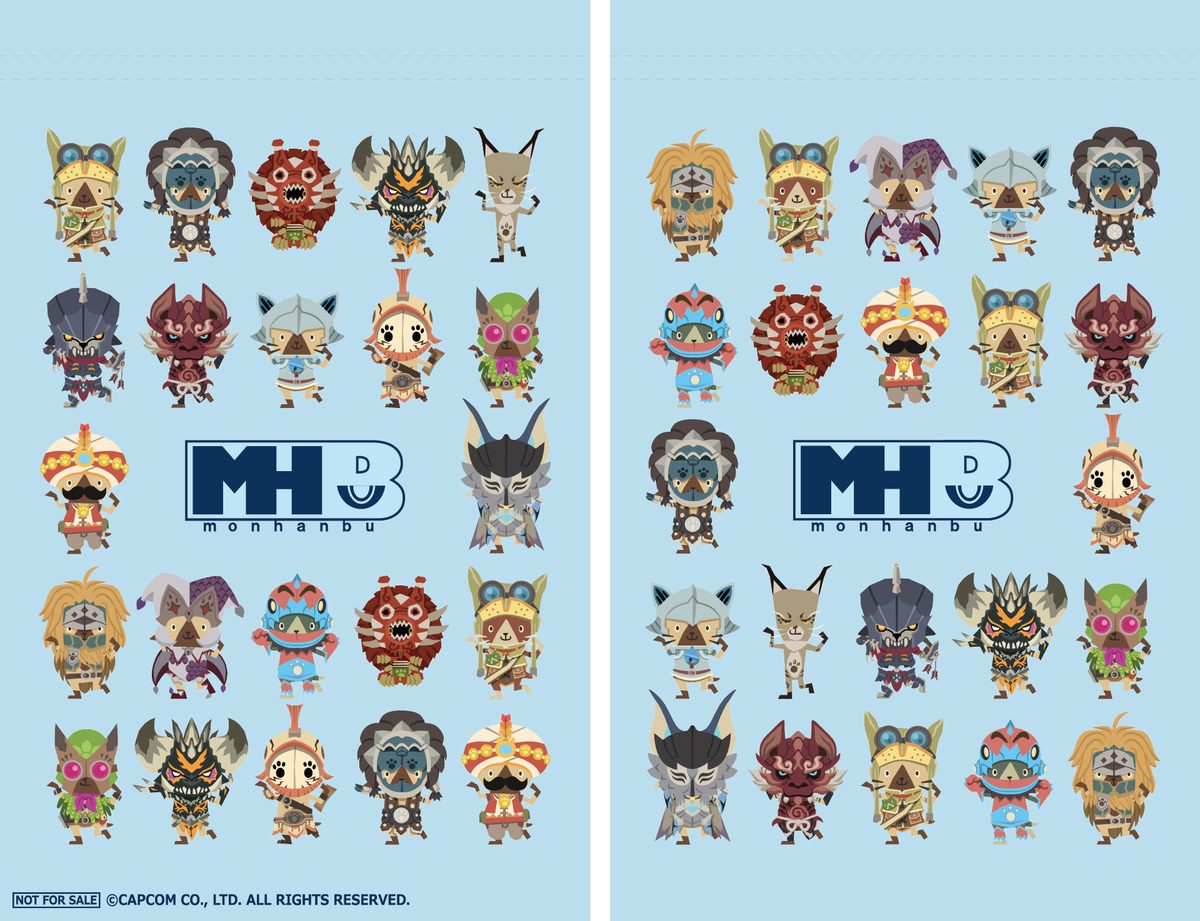 MH_official_JP's tweet photo. 【RTでプレゼント応募可能】『モンスターハンター：ワールド』無料大型タイトルアップデート第一弾記念Twitterキャンペーン実施！このツイートをリツイート＆フォローした方の中から抽選で30名様に、新登場のモンハン部クリーナークロス巾着(ランダム2種)をプレゼント！ #MHW無料アップデート https://t.co/7RWw1RMLzR