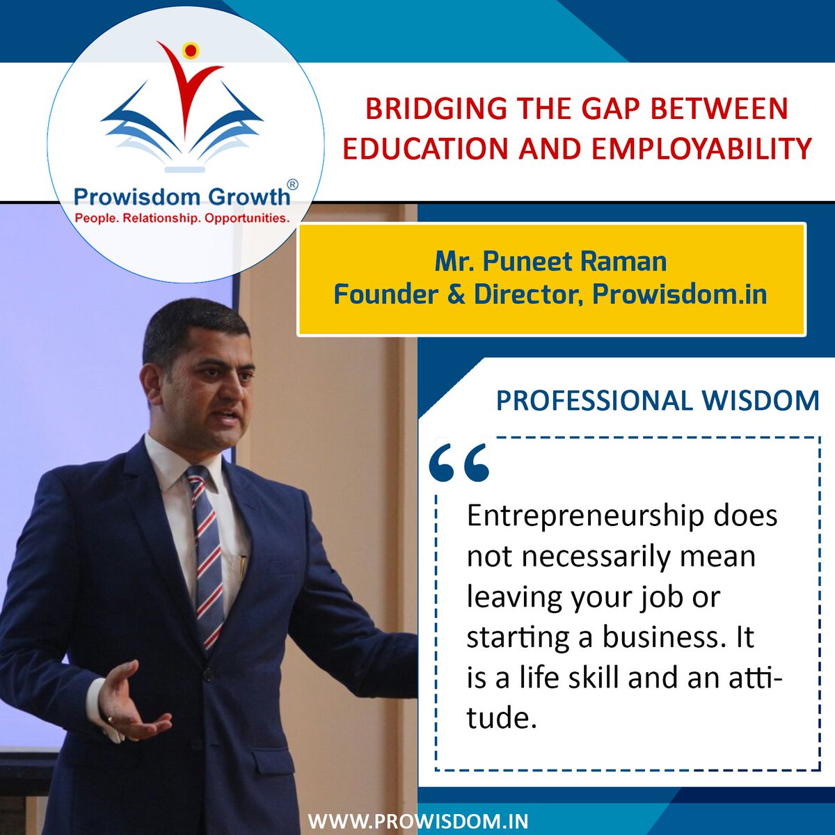 ProwisdomG's tweet photo. A word of wisdom from the founder himself. @ProwisdomG
@Entrepreneur @EntBooks @EntBooks @startup_reality #entrepreneurship #entrepreneur #professionalwisdom #business #wisdomquotes #employability #startup #skillldevelopment #mentoring #prowisdomgrowth https://t.co/QRtPBBFgf7