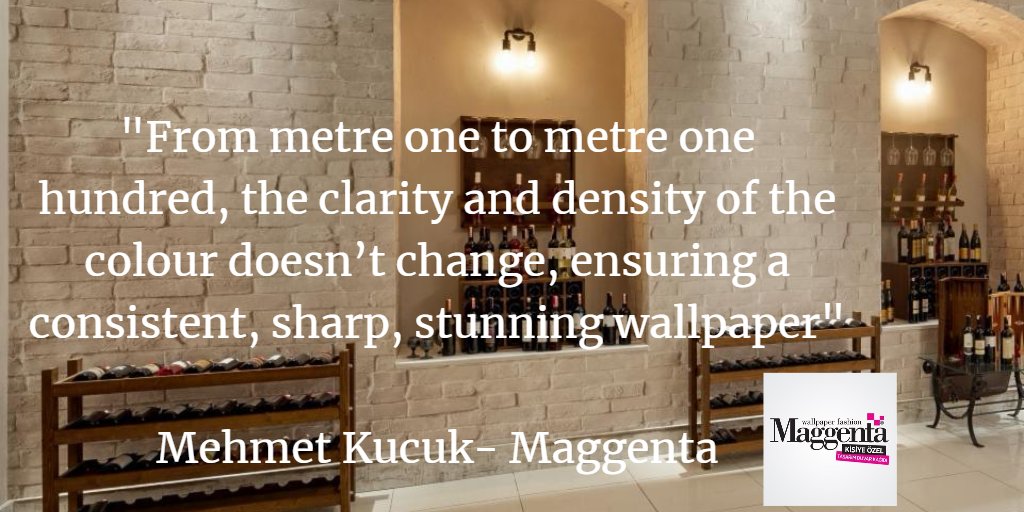 It's the same quality, no matter the design or length of run. The results <a href="/maggentawall/">Maggenta</a> achieve with their new #Acuity 1600II are changing interior decor bit.ly/2GiBDdX