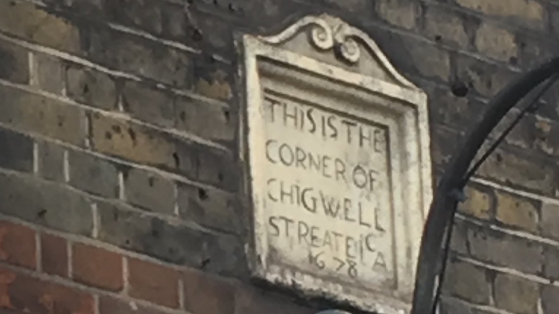 Old (1678) street sign