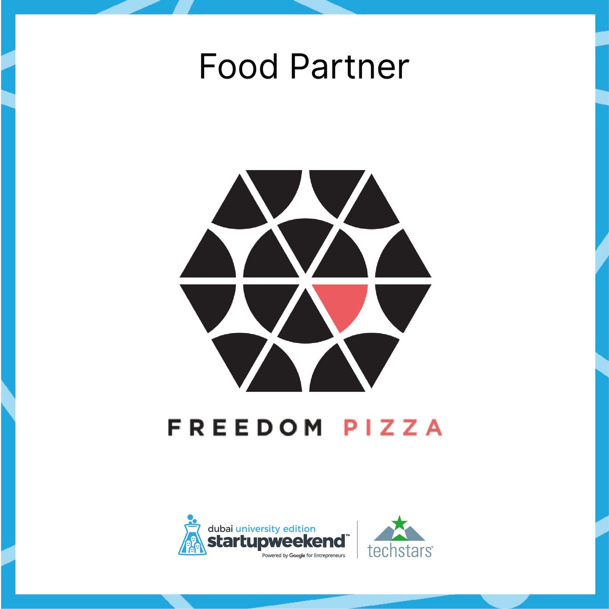 SW_Dxb's tweet photo. Freedom Pizza is partnering with Startup Weekend Dubai University Edition! Wohoo! #SWDXB18 #UniEdition @freedompizzauae https://t.co/l39O3sHMnX