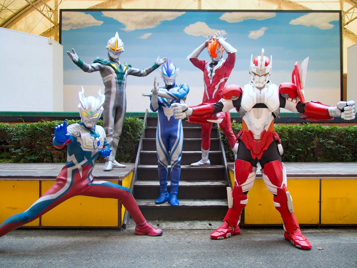 ট ইট র クロヲク 本日のかしいかえんウルトラマンジードショー グレンファイヤー ミラーナイトにジャンボットまで登場して ウルティメイトフォースゼロが揃い踏みの豪華メンバーでした