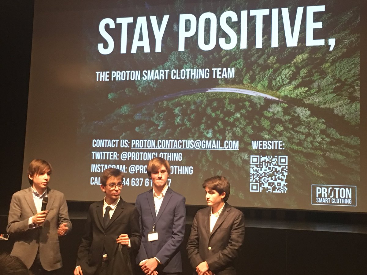 Susanasaura2's tweet photo. @protonclothing winner most Engaging Presentation Award#launchXEurope. https://t.co/ejUY2MJJVW
