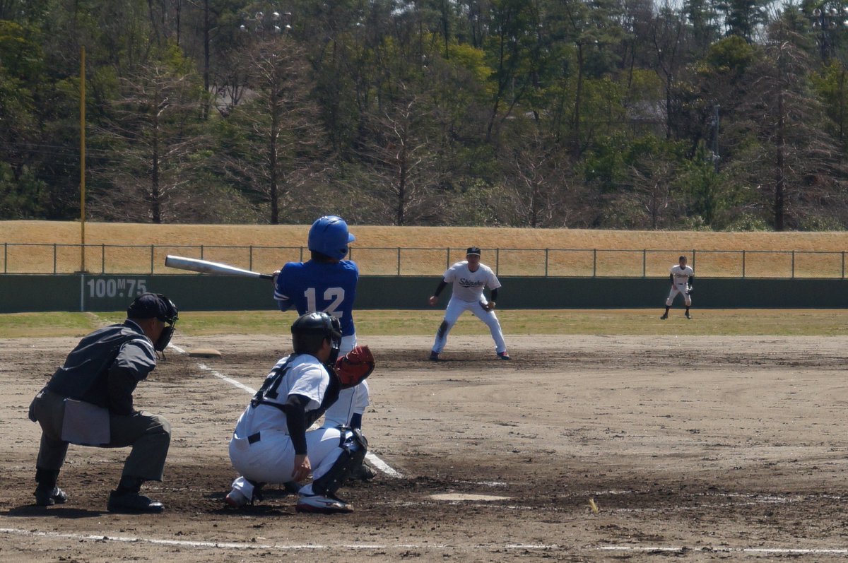 amubaseballteam's tweet photo. 信州大学と2試合行いました！
結果は1勝1敗
どちらもいい試合となりました。
これから新チームで新シーズンをむかえることになります！ https://t.co/TkBpxG3KBT