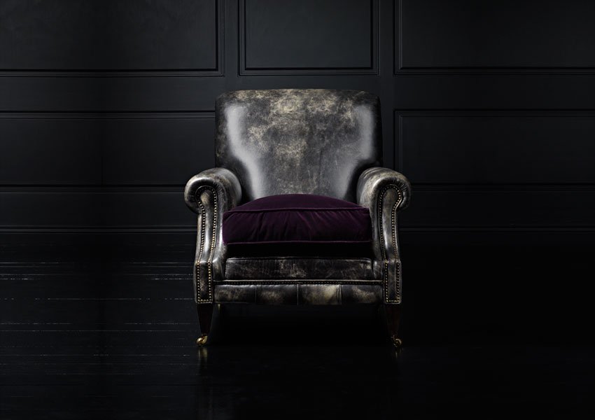fleminghowland's tweet photo. The George Berkley #leatherchair in Coal leather and plum velvet seat. #fleminghowland #vintage #designerfurniture #madeinengland https://t.co/lCHwg5ZENY