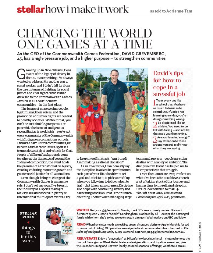 thecgf's tweet photo. Changing the World one Games at a time. Read the @stellarmagazine feature with CGF CEO David Grevemberg as we countdown just 10 days until the Games
@dailytelegraph #ModernCommonwealth #gc2018 #SportWithSocialConscience https://t.co/trsYWHVf5K