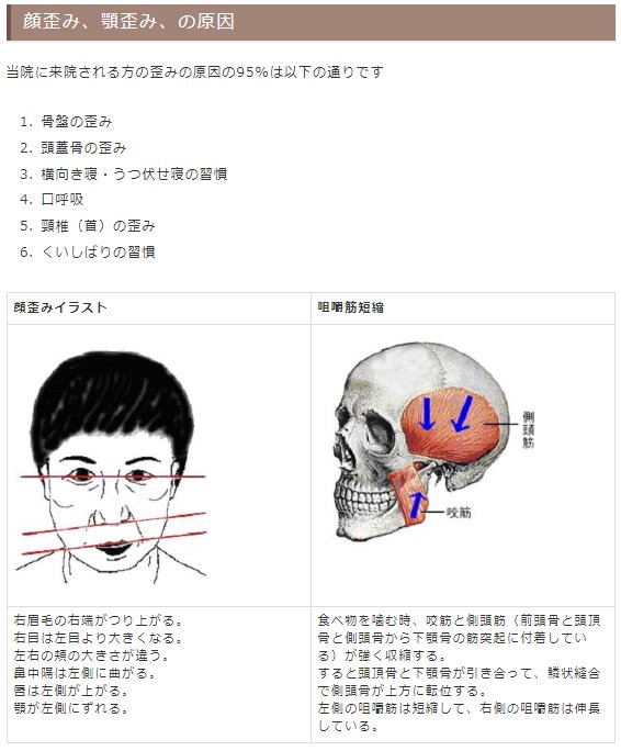 顔の歪みまとめモーメント 顔の歪みまとめモーメント