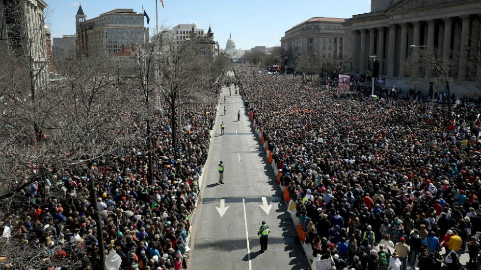 March for Our Lives draws bigger crowd than Trump inauguration, organizers say hill.cm/Epqu2Wq