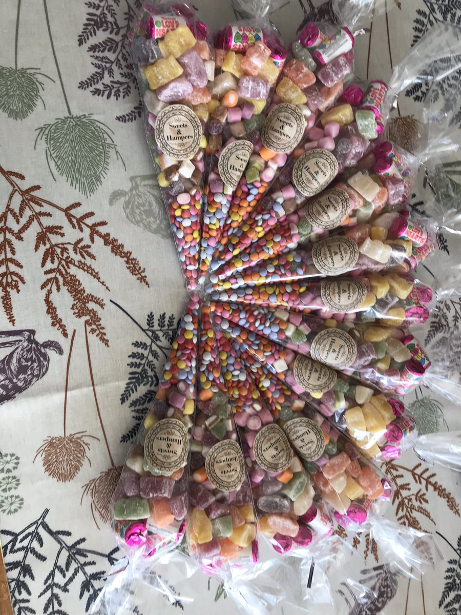 SweetsHampers's tweet photo. What a lovely way to spend a Sunday afternoon making #sweetcones for #penkridgemarket https://t.co/FPY2dDyDXz