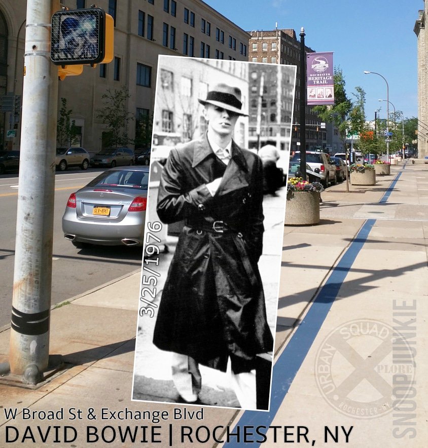 FLASHBACK: Rochester, NY | David Bowie RETROFIT

On this day, 42 years ago...

Bowie on his way to #ROC City Court (3-25-76) where he would plead “Not guilty, sir” for charges of marijuana possession after being arrested in a hotel room following his show at the "War Memorial"