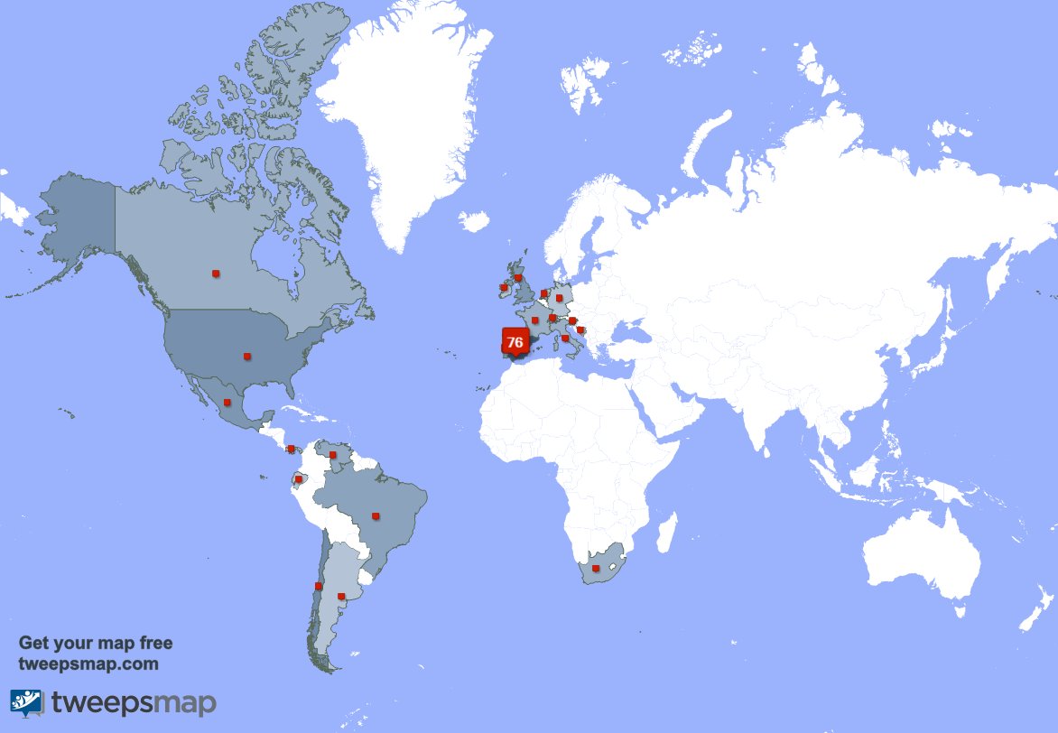 Tengo 2 nuevos seguidores, desde Francia durante la última semana tweepsmap.com/!AGarnachaMeli…