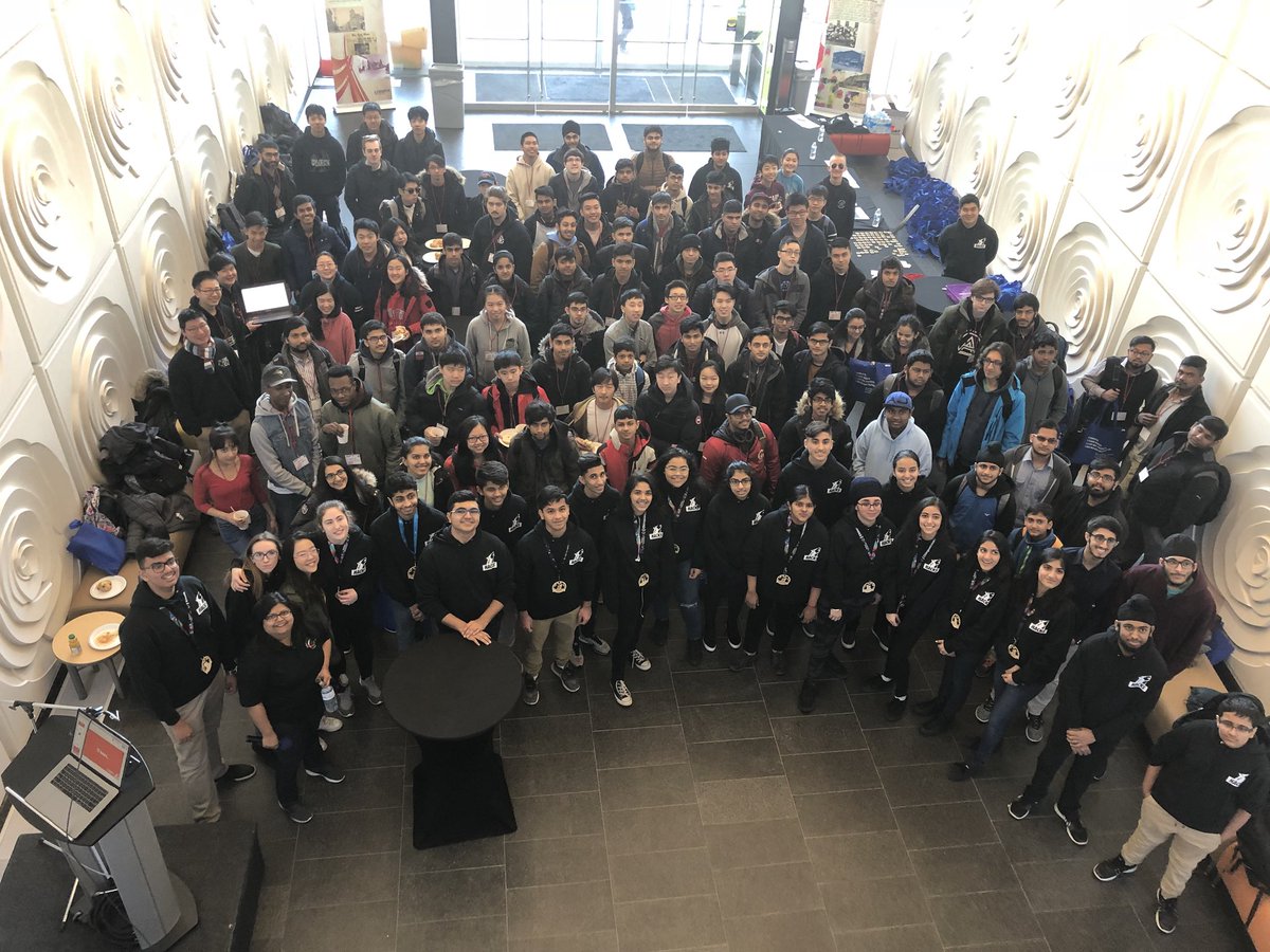 invest_brampton's tweet photo. The Smart Cities Hackathon has started and we have a amazing crowd #bramptontechtown #wolfhacks18 #smartcity https://t.co/EwMJuiS5Do