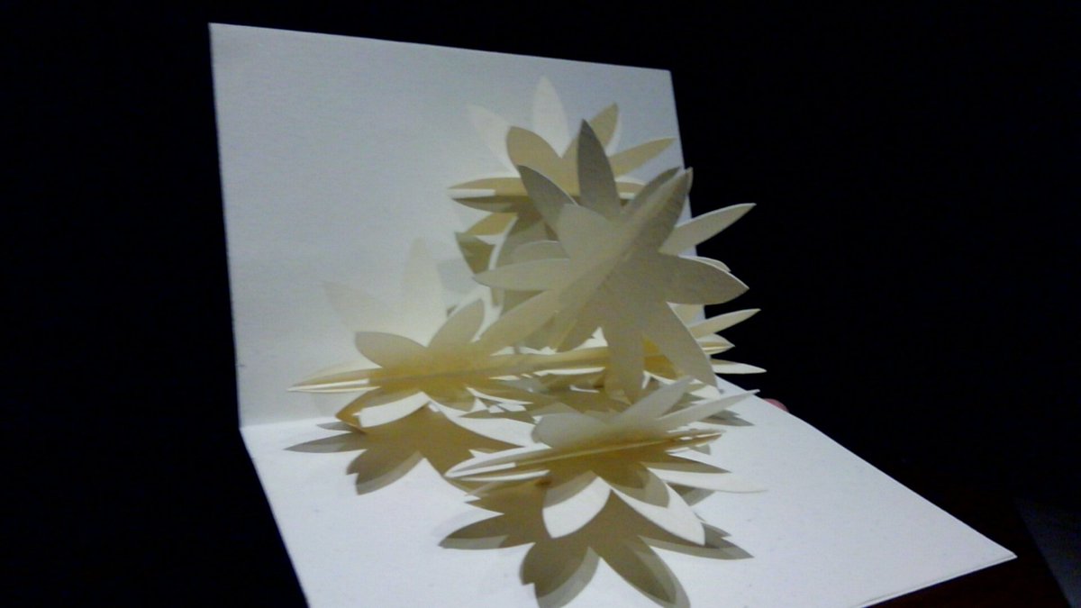 むすぶ No Twitter 前回のツイートに引き続き 三好祐一 さんの本から 花束 です これも何回目かの作成です 同じ型紙でも 色や紙質で雰囲気が変わります ポップアップカード Papercraft 紙工作 幸せ贈るポップアップ カード T Co Yl7w1fhi0h