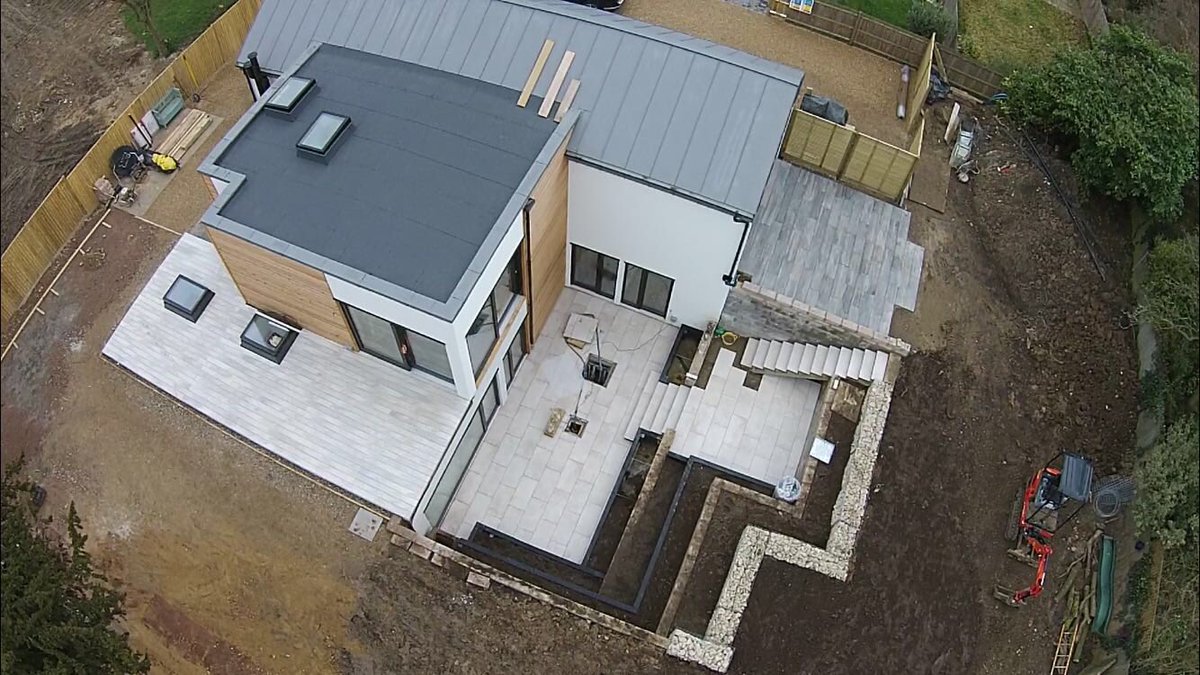 Landart3's tweet photo. @Landart3 Grand design project taking shape! Gea and Revere porcelain, designboard decking. Areas coping, Design clad and Revo turf yet to come. Service from @_LONDONSTONE brilliant as usual.  @GavinWalley @_LONDONSTONEsw, @Craigeep, @AntonyPasquini https://t.co/LgiEfoHi2T