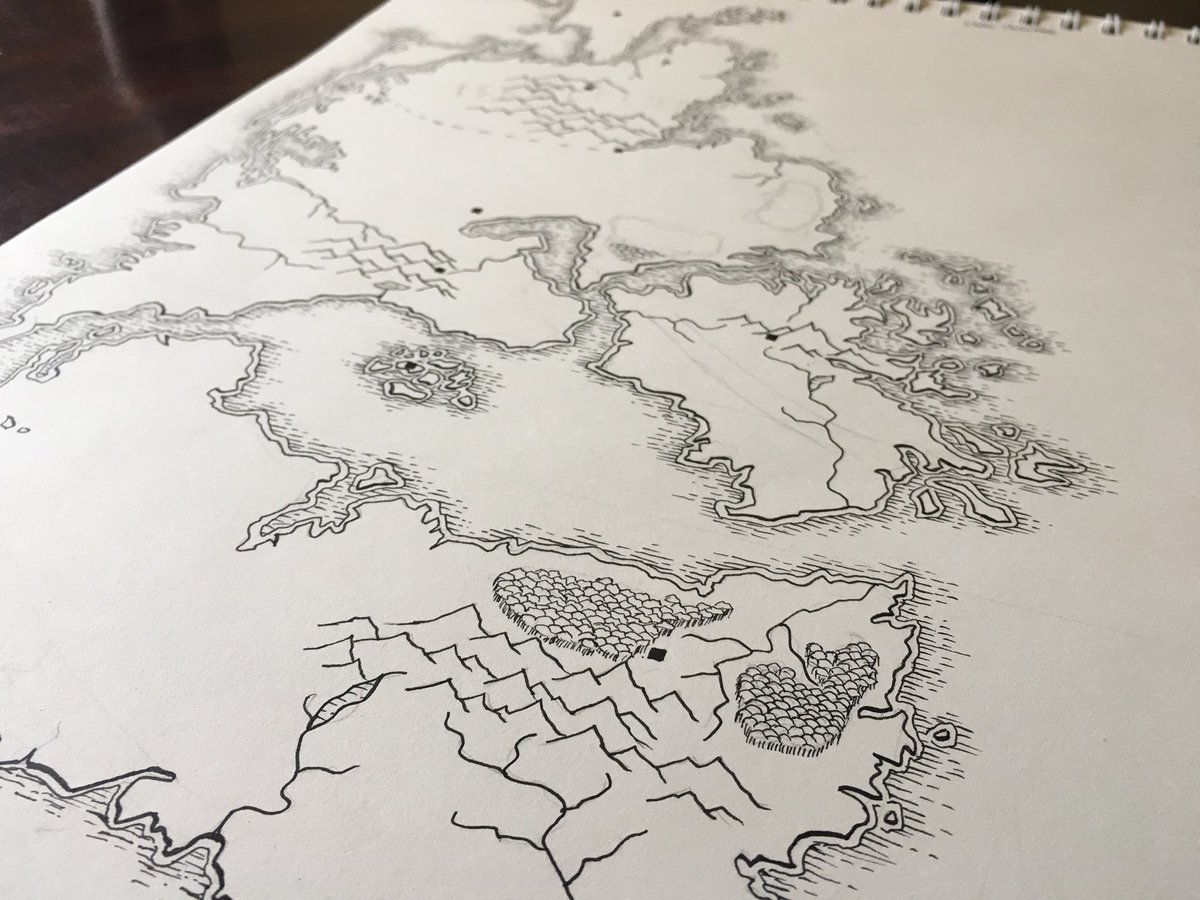 wasd20Nate's tweet photo. Coastline complete. On to forests! #sellswordmaps #Iskloft #cartography https://t.co/y2S6ElKd0w