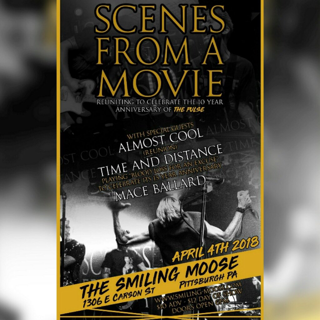 Super stoked to play April 4th with Scenes From A Movie at <a href="/TheSmilingMoose/">The Smiling Moose</a>! Looking to see some familiar faces
showclix.com/event/scenes-f…