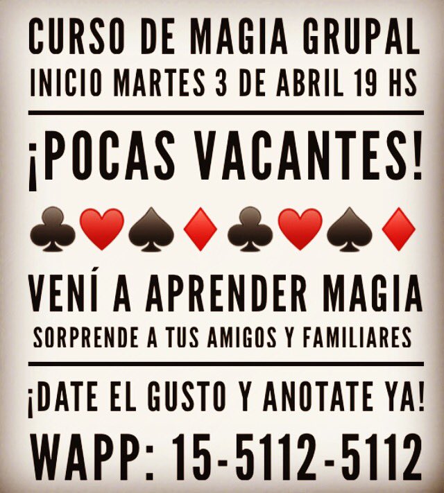 gastonpochat's tweet photo. #cursodemagia #aprendermagia #trucosdemagia #clasesdemagia #recoleta https://t.co/FEf1BuGzGy