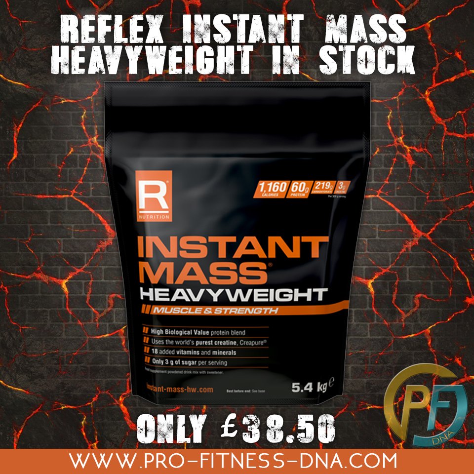 ProFitnessDNA's tweet photo. Reflex Nutrition’s newest and best weight gainer designed specifically for hard gainers and all athletes wanting a very high-quality source of protein and complex carbohydrates😤🤬💪
#Supplements #Protein #Carbohydrates  #nutrition #Reflex #InstantMassHeavyweight #preworkout https://t.co/zcyDFqOTyb